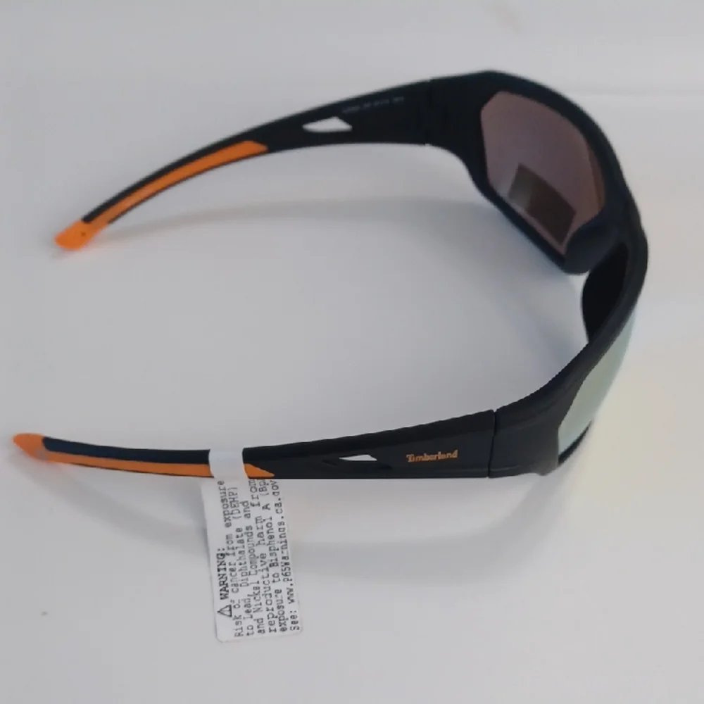 Timberland Black Sunglasses with Orange Accents Brand New But With Out Case